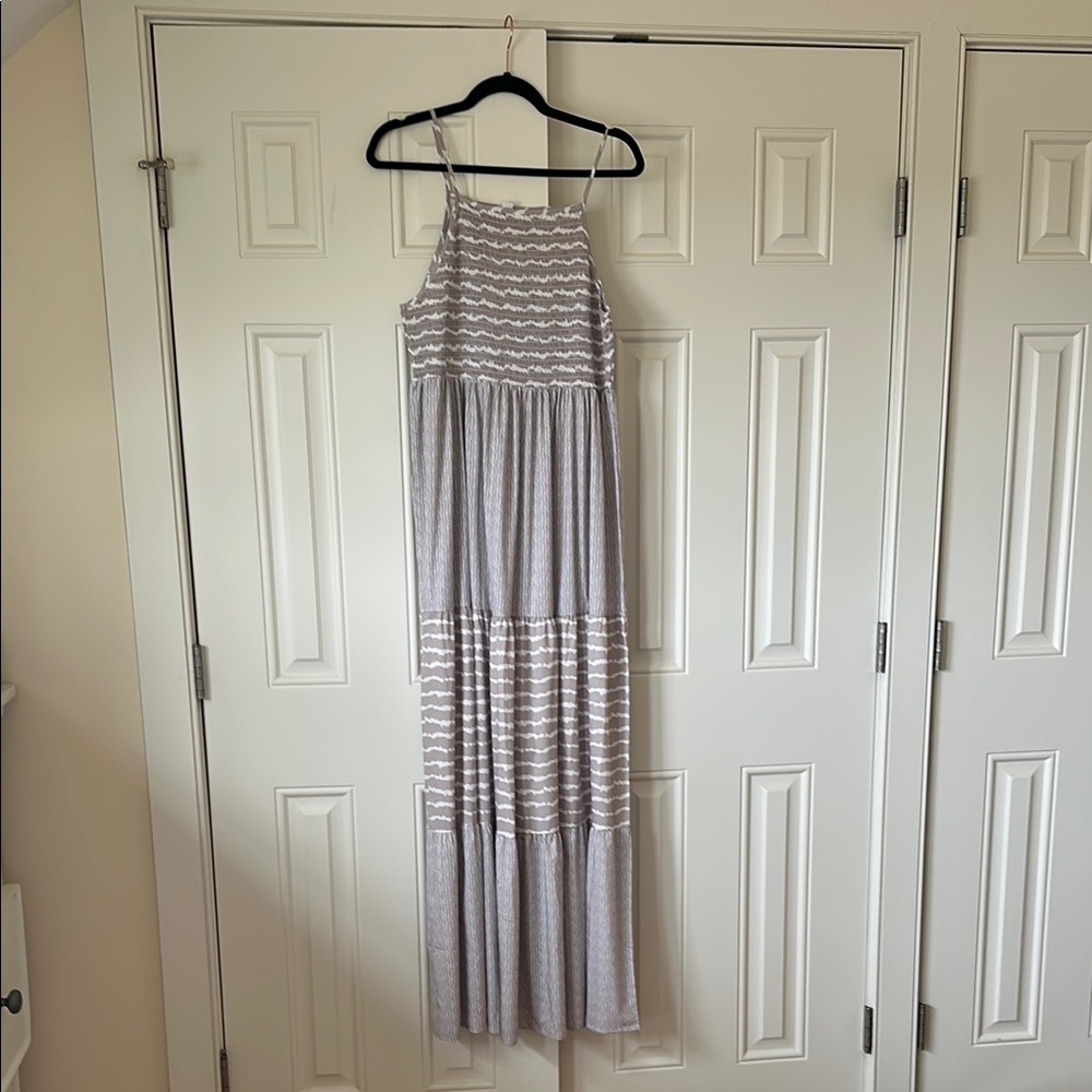 Chic Striped Maxi Dress
